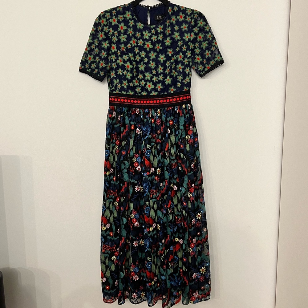 New Stunning Saloni Dress UK8 US4